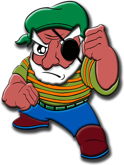 Pirate Cartoon Character PNG