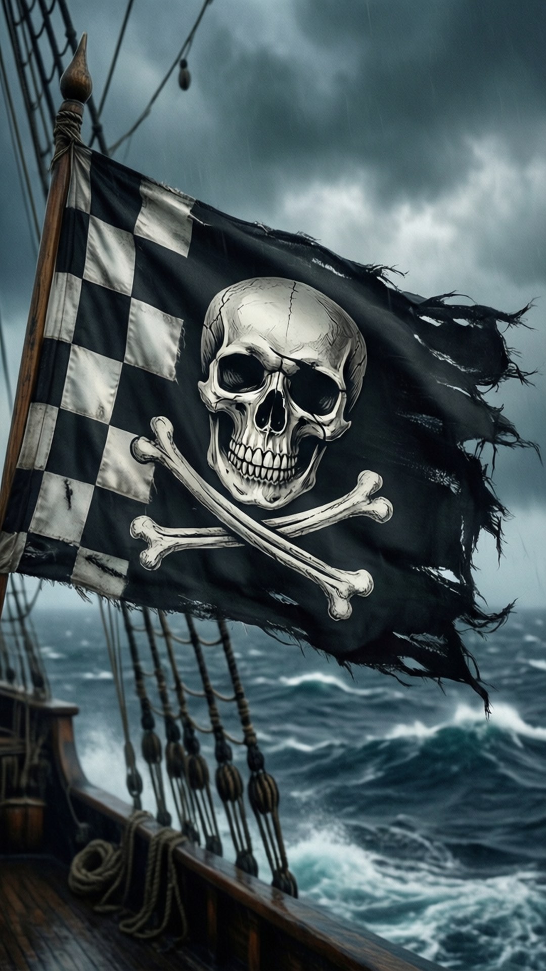 Pirate Checkered Bakgrunner