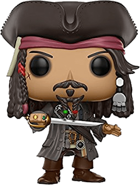 Pirate Figure With Swordand Compass PNG
