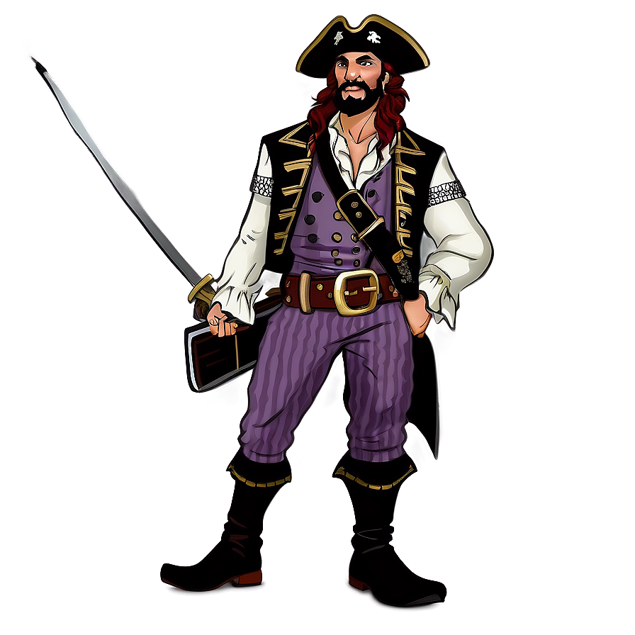 Pirate Game Character Captain Png Ytd83 PNG