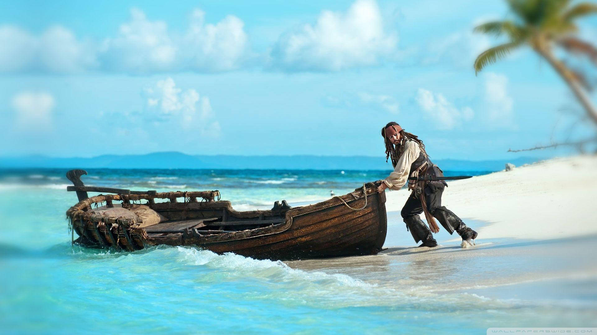 Piratin Der Karibikinsel Der Bahamas Wallpaper