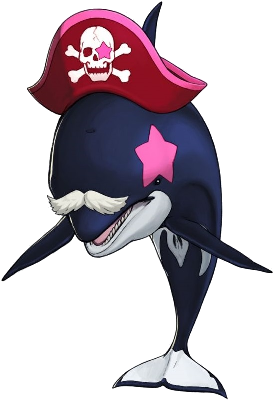 Download Pirate Orca Cartoon Character | Wallpapers.com