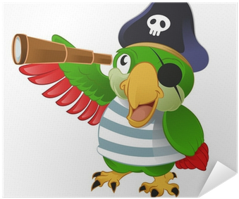 Pirate Parrot Cartoon PNG