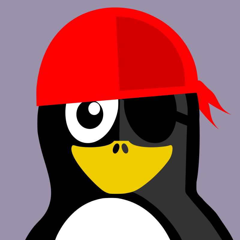 Pirate Penguin Cartoon Character PNG