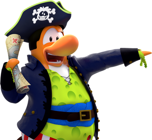 Pirate Penguin Cartoon Character PNG