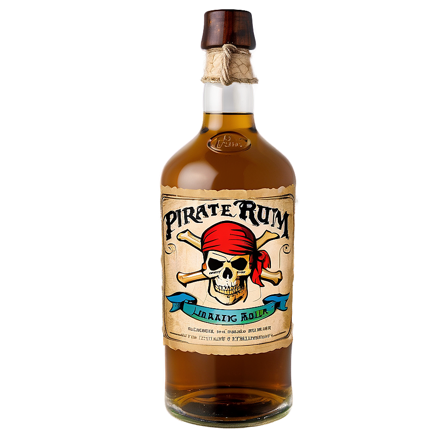 Pirate Rum Bottle Png 05212024 PNG