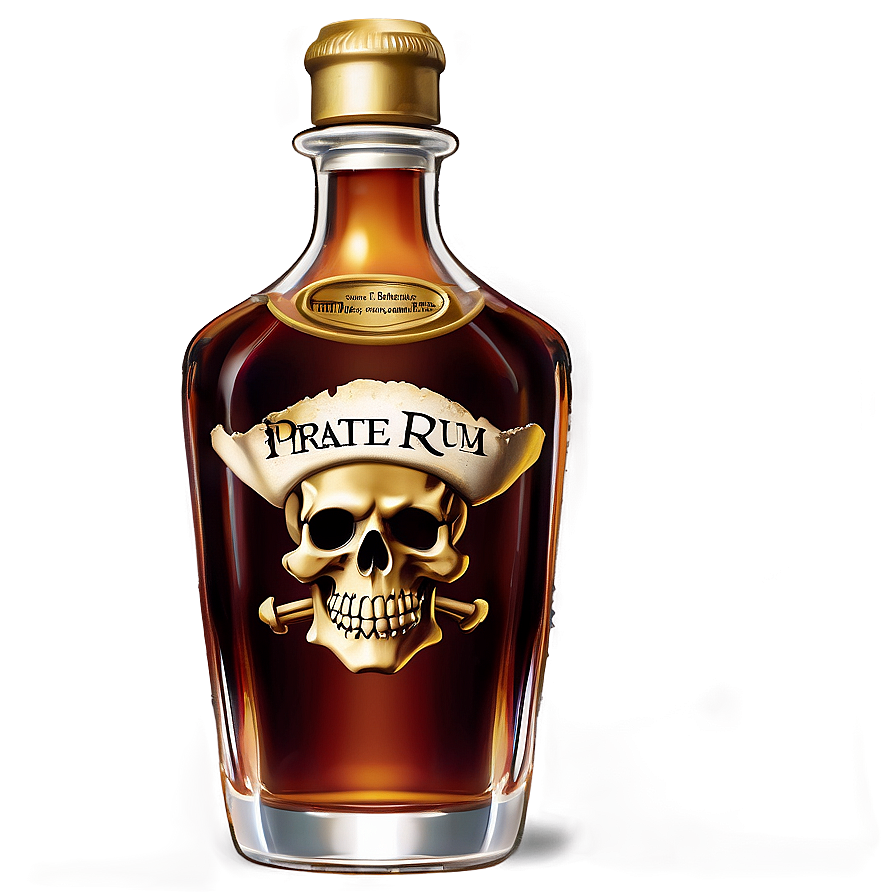 Download Pirate Rum Bottle Png Mxt | Wallpapers.com