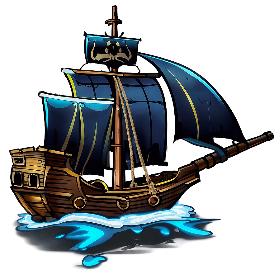 Download Pirate Ship Boat Png 05042024 | Wallpapers.com