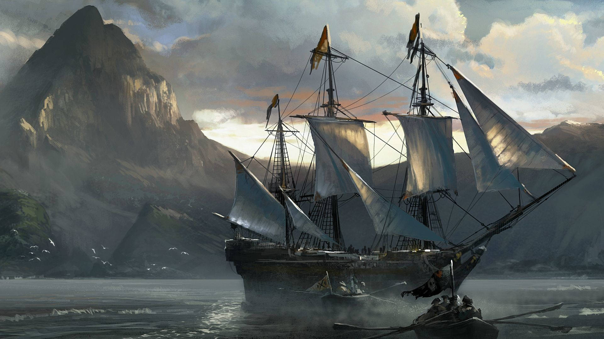 Pirate Ship Exploration Wallpaper