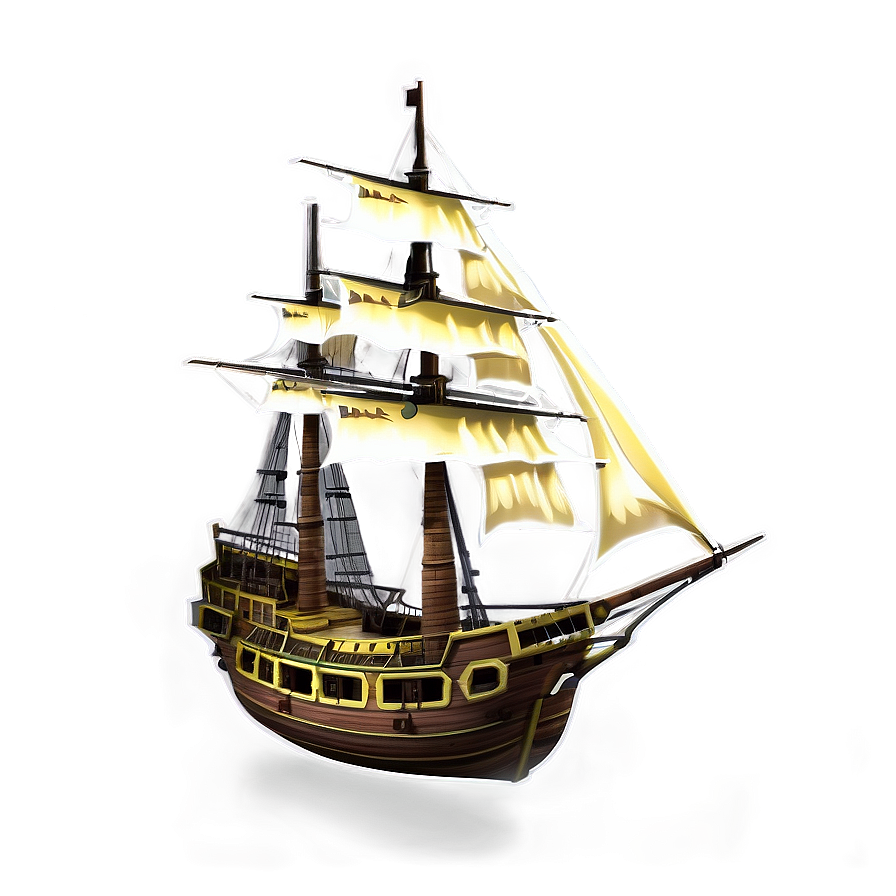 Pirate Ship Png 05212024 PNG