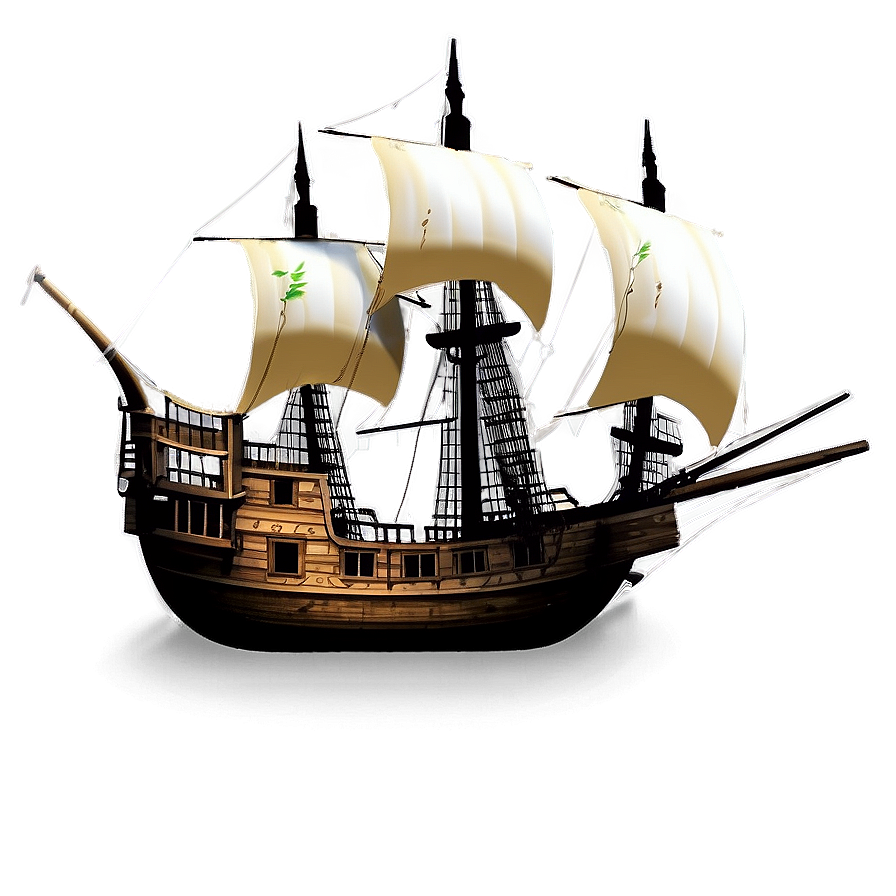 Pirate Ship Png 05212024 PNG