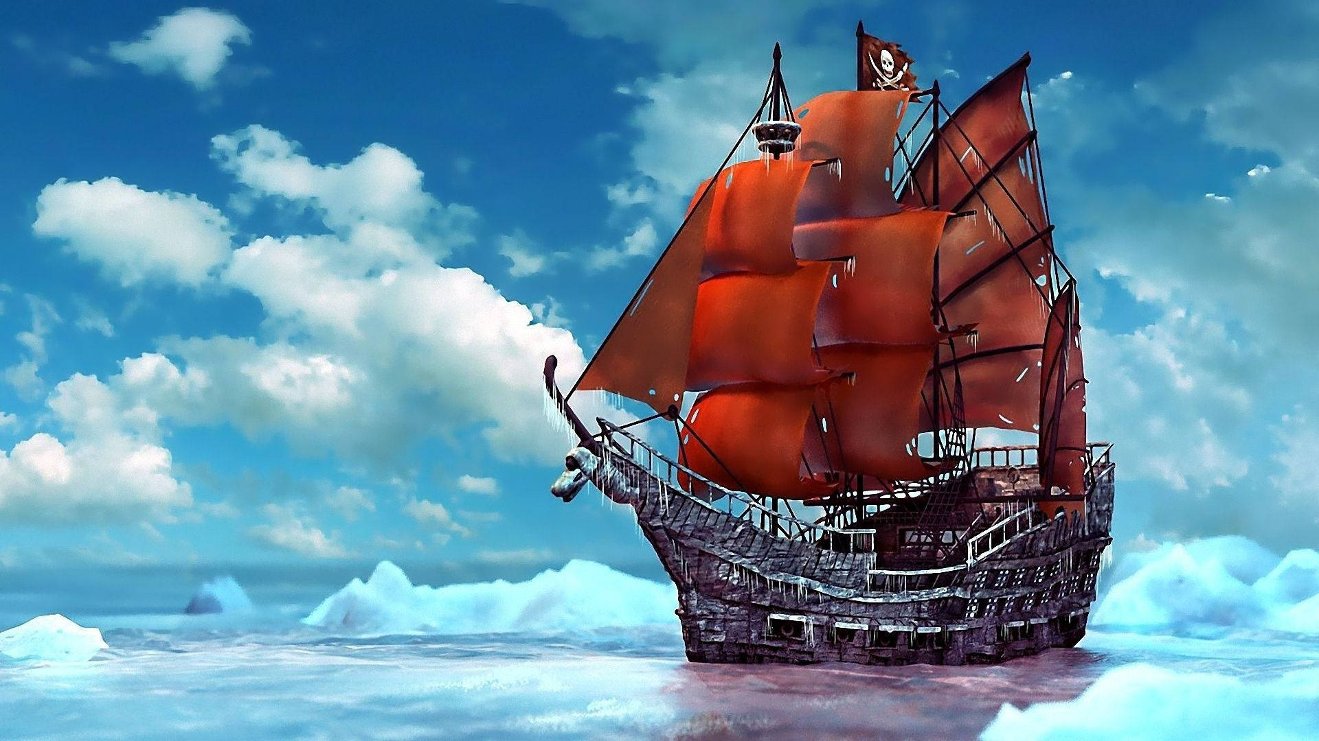 Pirate Ship Sea Ice