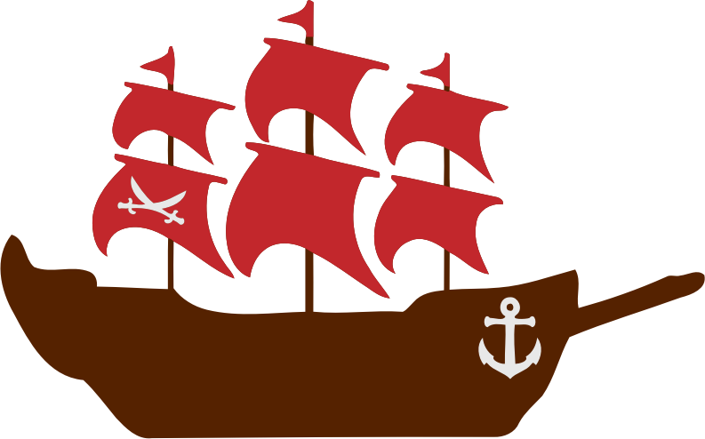 Pirate Ship Vector Art PNG