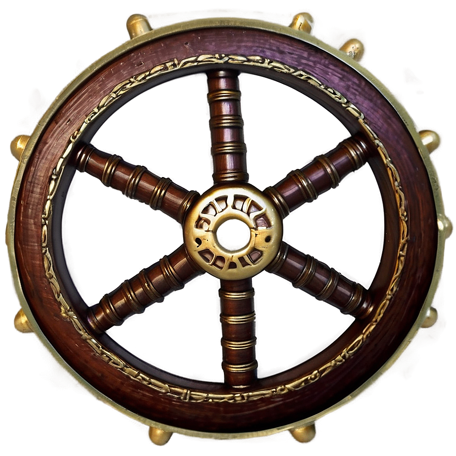 Pirate Ship Wheel Png 05212024 PNG