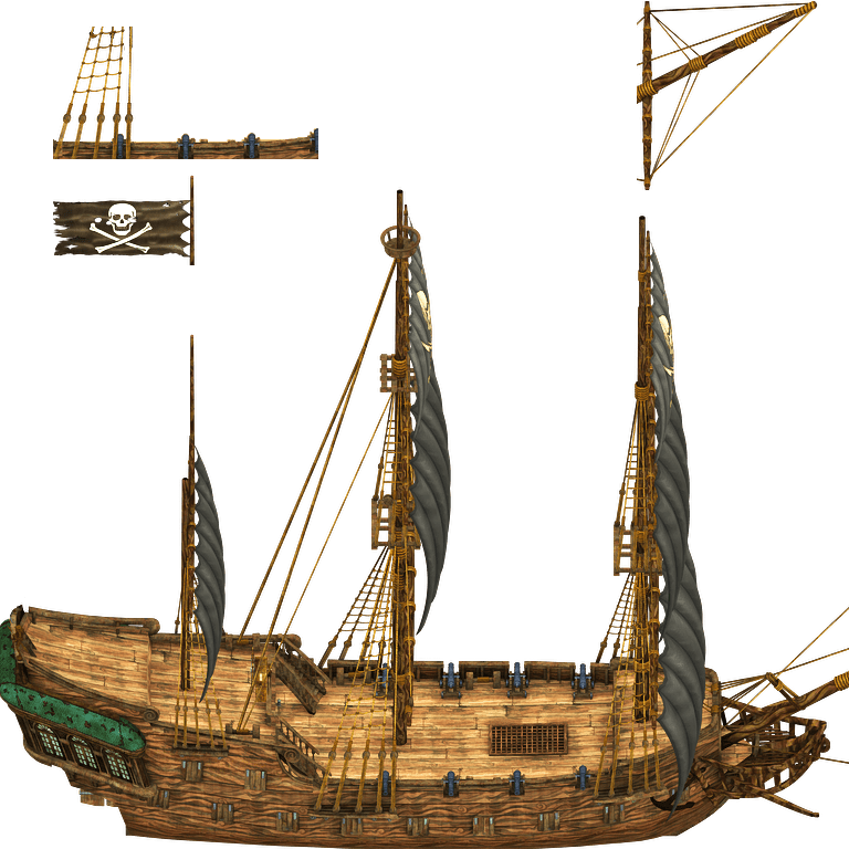 Download Pirate Ship3 D Model | Wallpapers.com