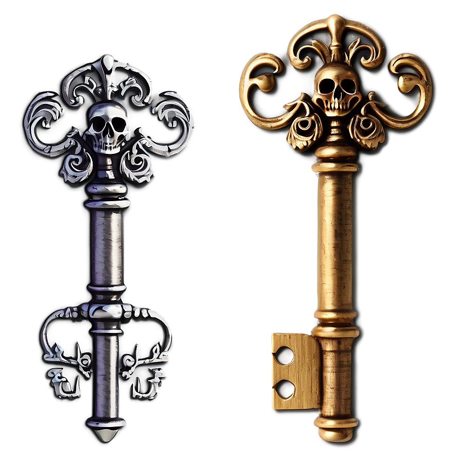 Pirate Skeleton Key Symbol Png 06212024 PNG