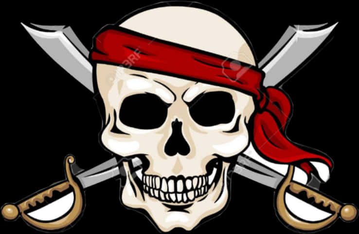 Pirate Skulland Crossed Swords PNG