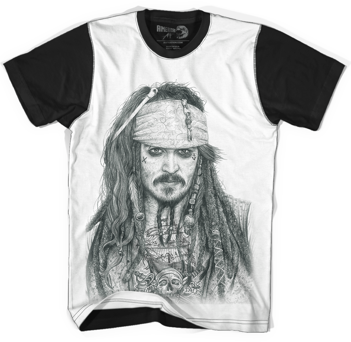 Pirate Themed T Shirt Design PNG