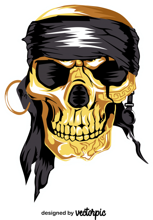 Pirate_ Skull_ Vector_ Graphic PNG