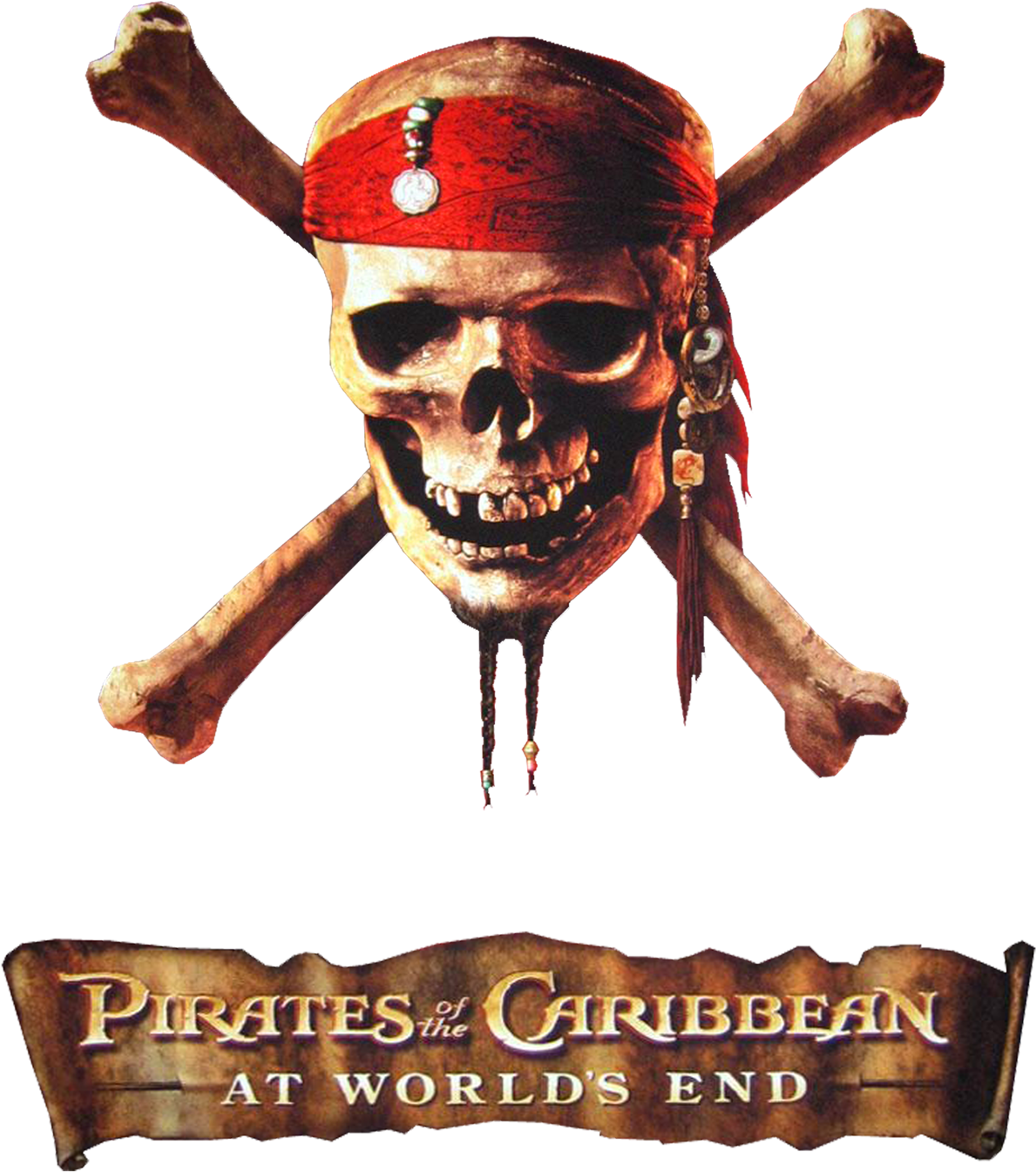 Pirates Caribbean Skull Crossbones PNG