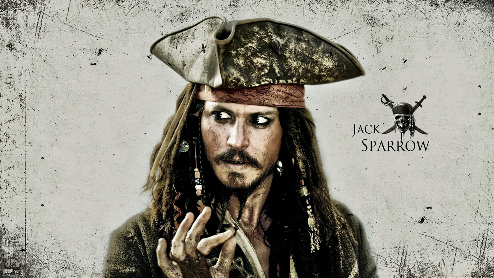 Captain Jack Sparrow Leading the Black Pearl