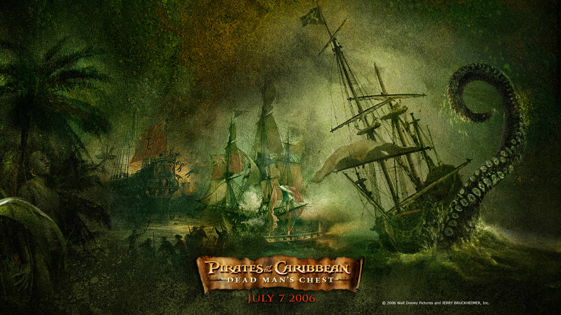 Pirates Of The Caribbean: Dead Man's Chest Poster Wallpaper