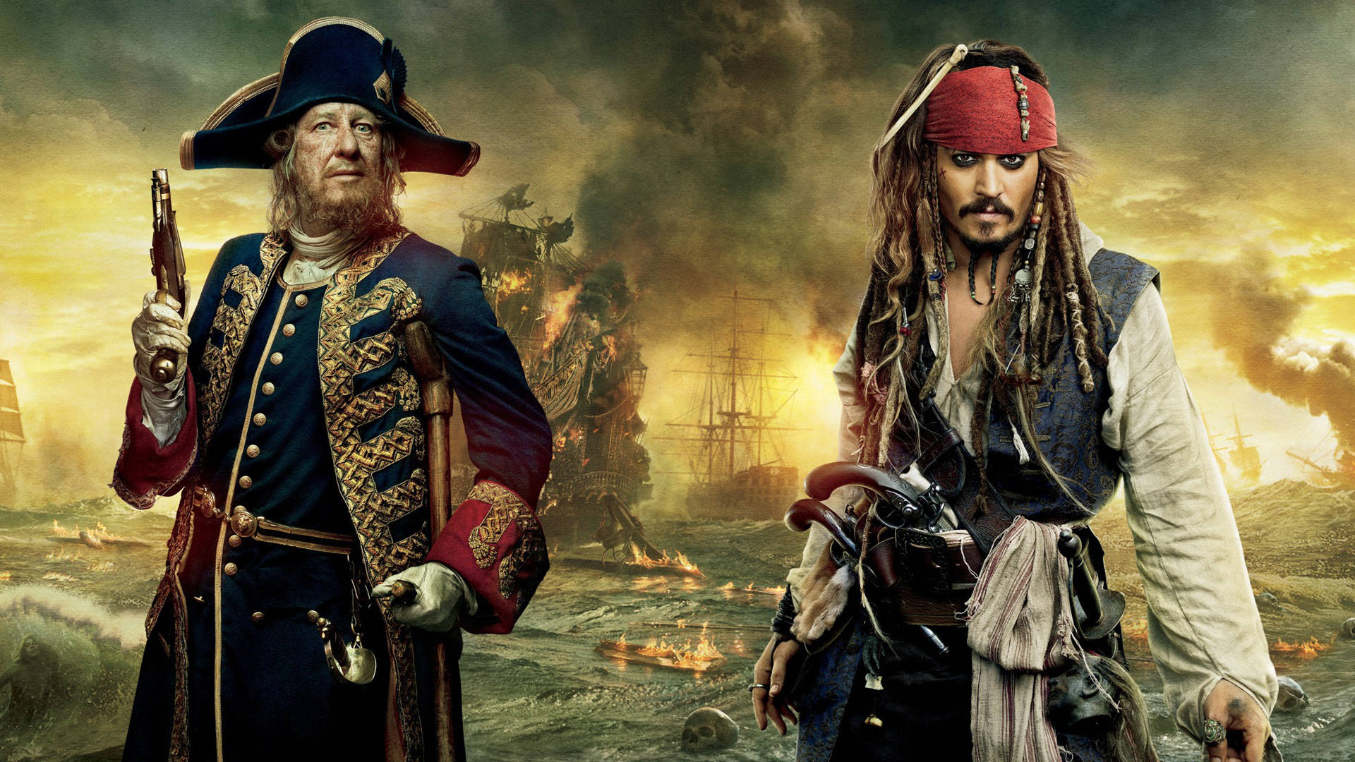Pirates Of The Caribbean Jack And Hector Wallpaper