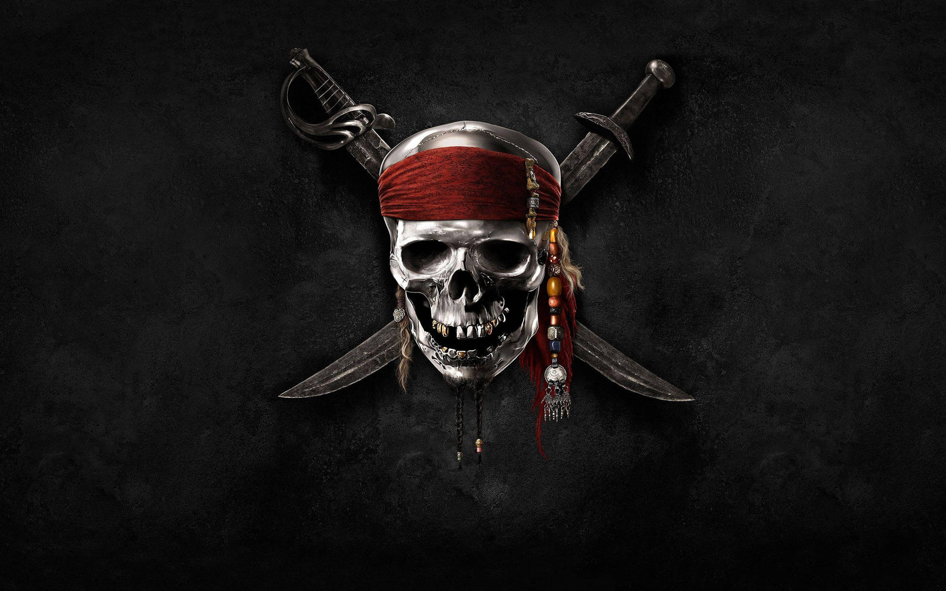 Pirates Of The Caribbean Skull Knife Logo Wallpaper
