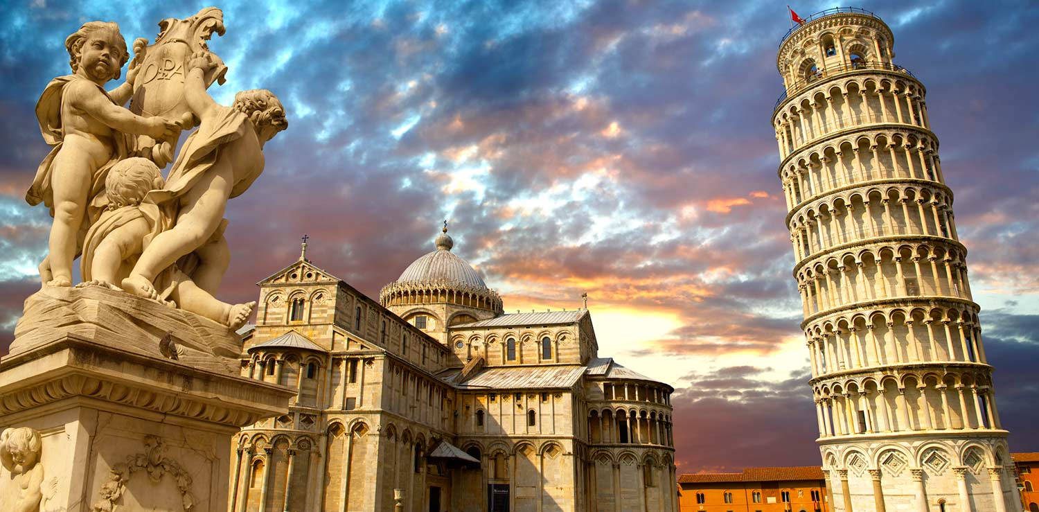 Estatuade La Torre Inclinada De Pisa Fondo de pantalla