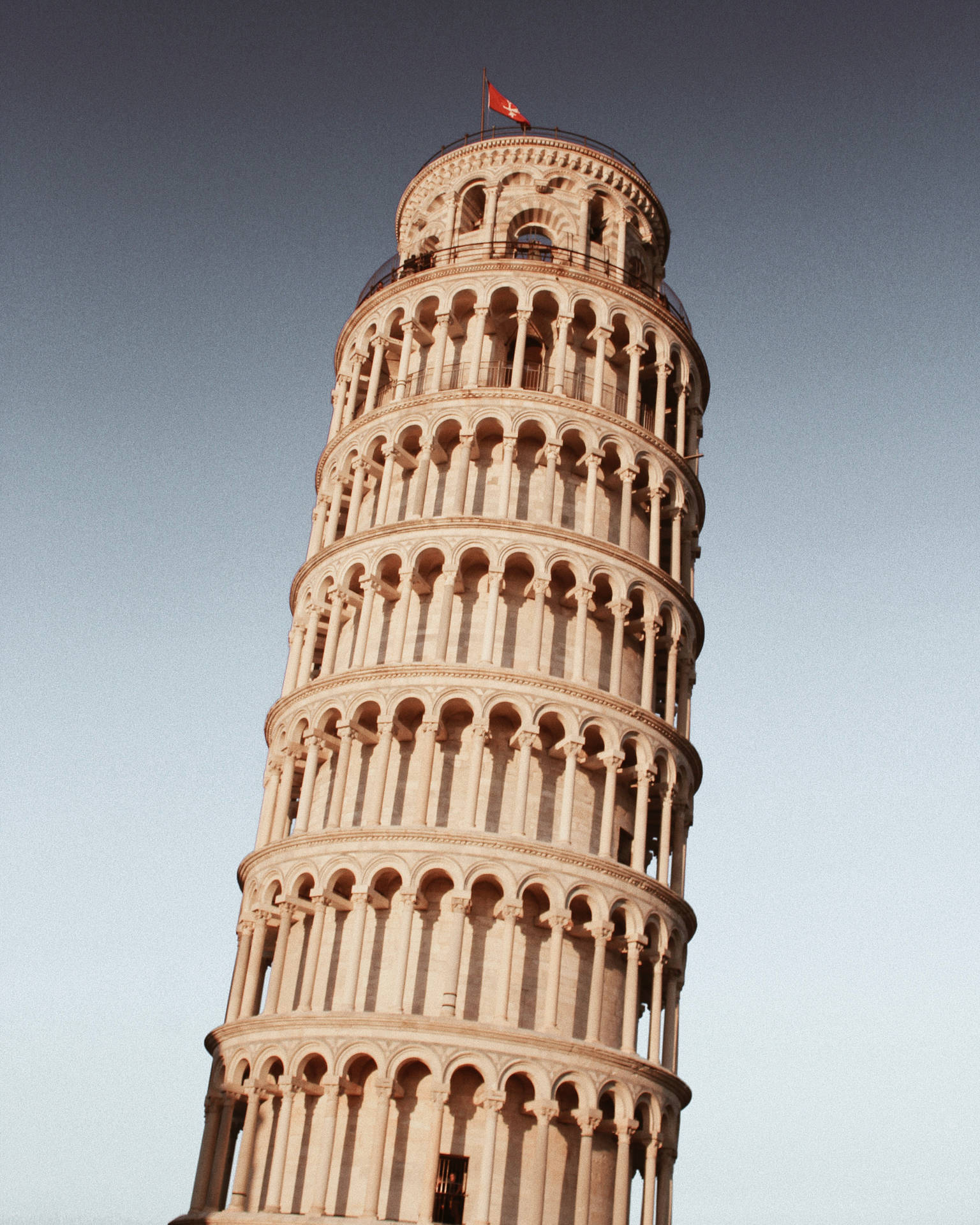 Pisa Tower Grey Sky Wallpaper