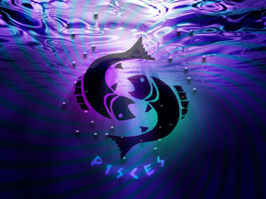 Unarepresentación De Piscis, Un Signo De Agua Perteneciente Al Zodiaco.