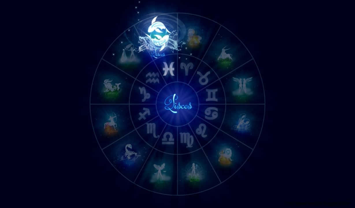 A symbolic representation of the astrological sign of Pisces