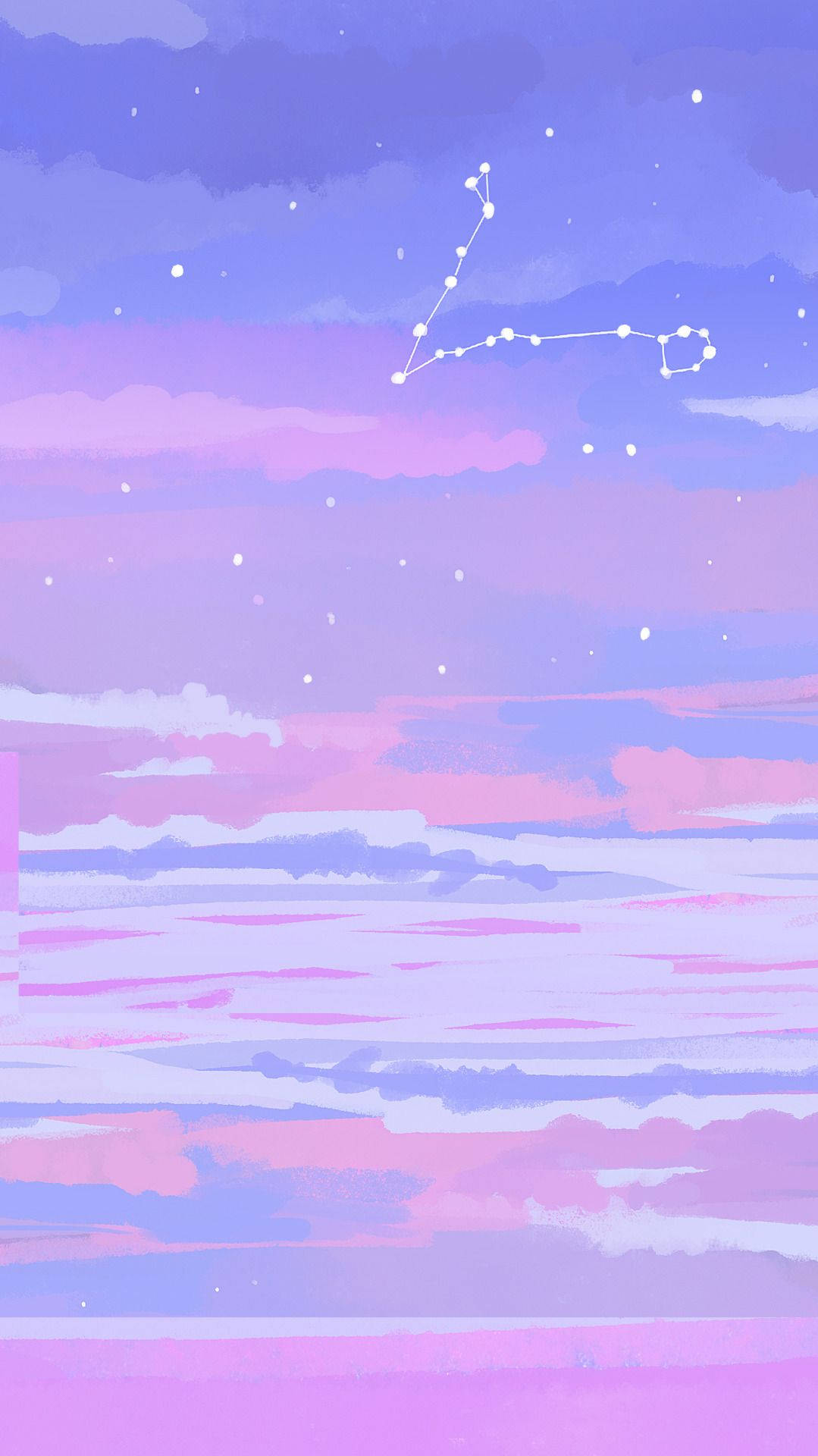 Pisces Aesthetic Pink Clouds Wallpaper