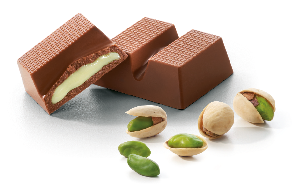 Pistachio Filled Chocolate Bars PNG