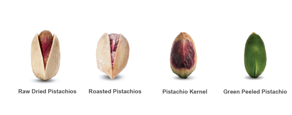 Pistachio Varieties Comparison PNG