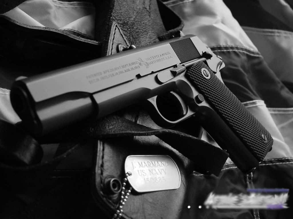 Pistol Greyscale Picture