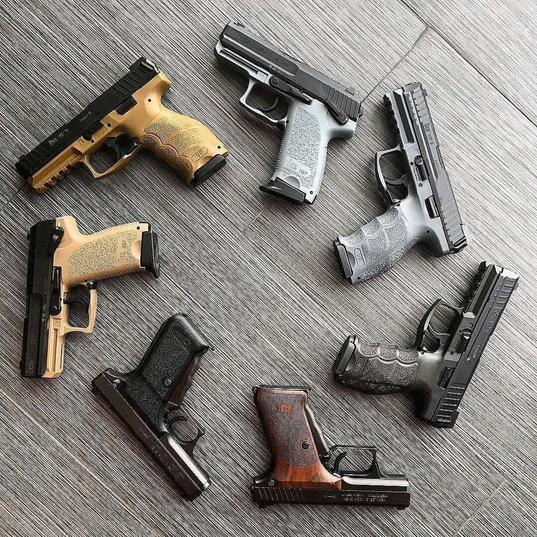 Multi-Designed Pistol Handguns Picture