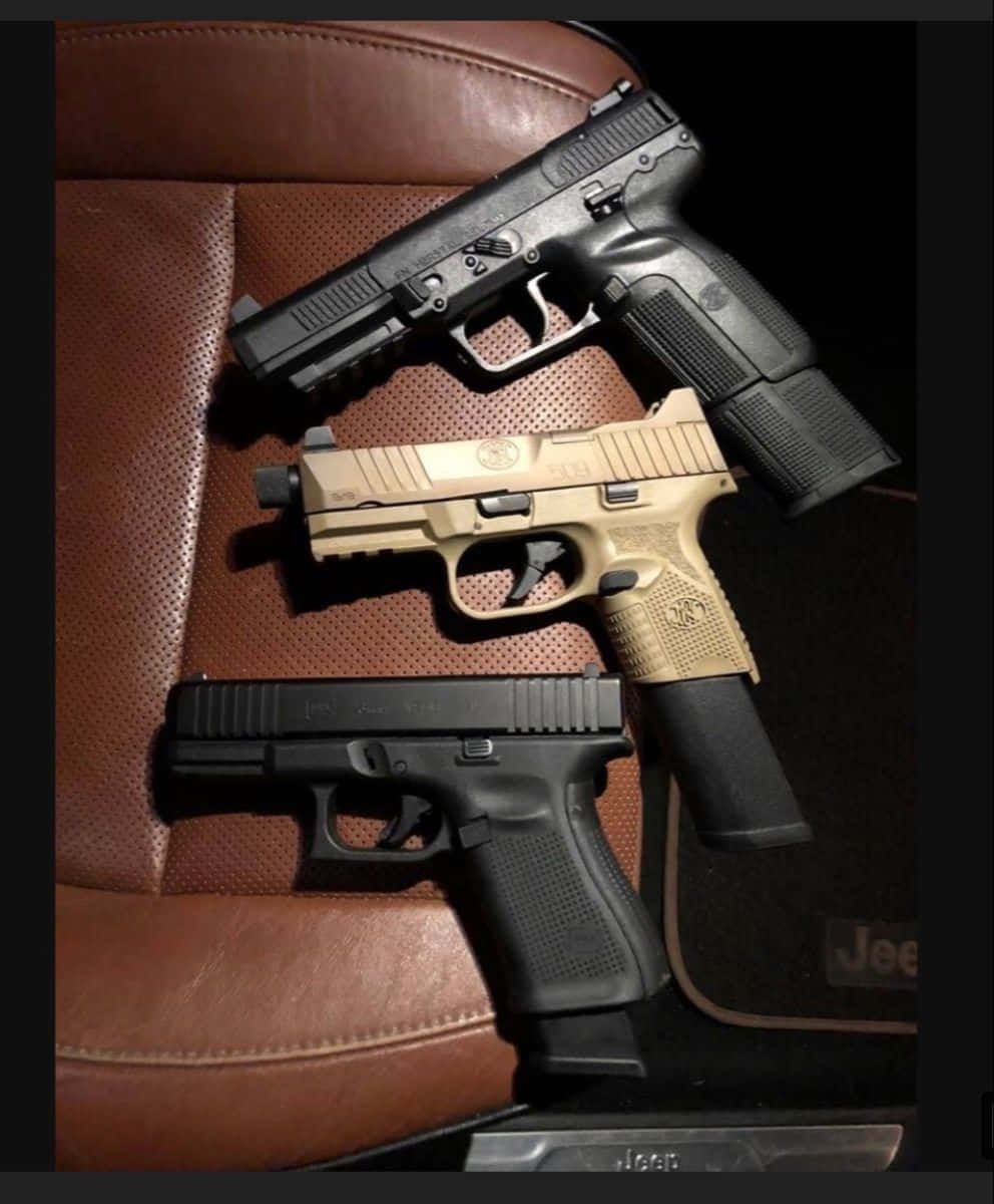 Three Pistol Handguns Picture