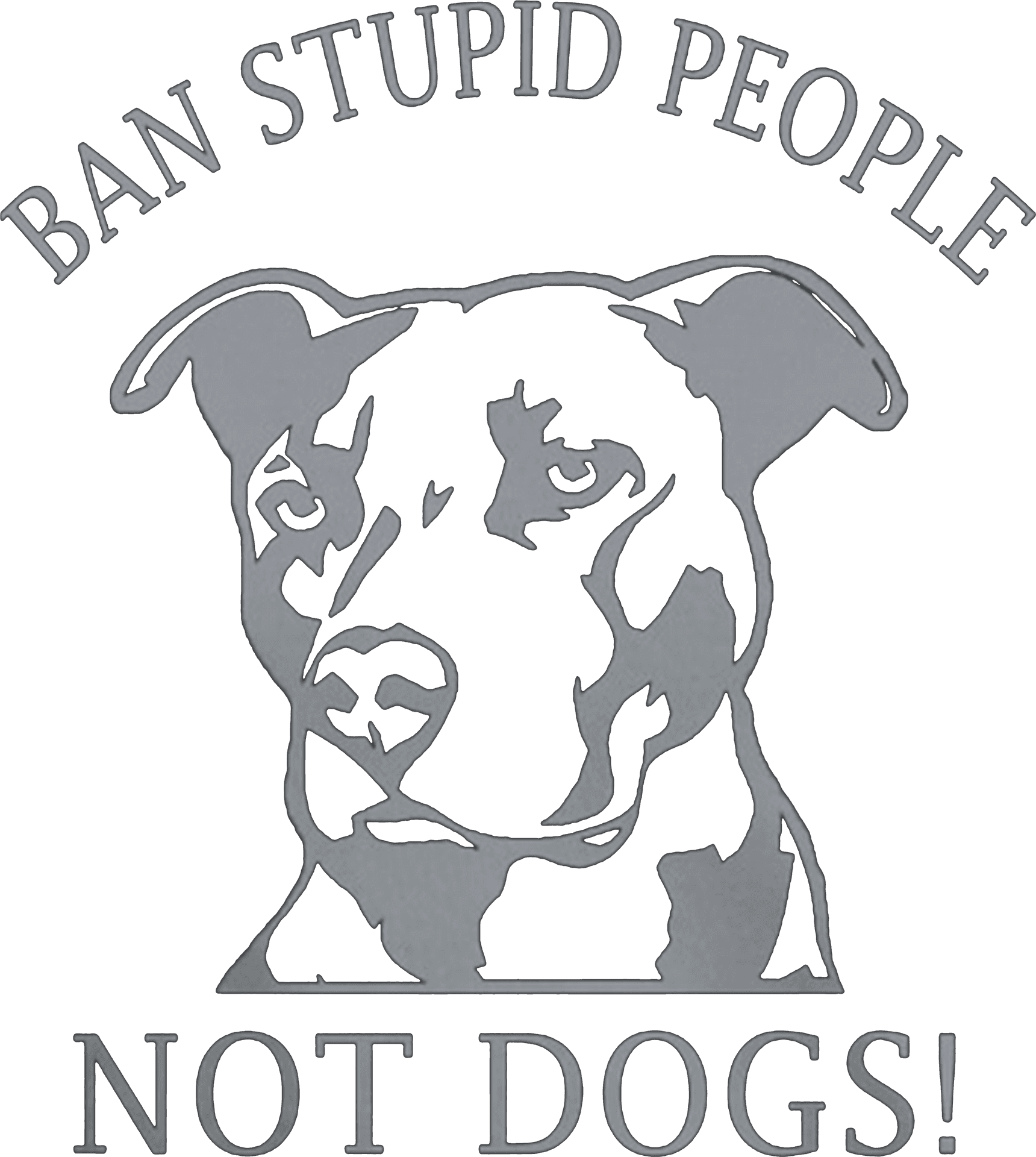 Pitbull Advocacy Message PNG