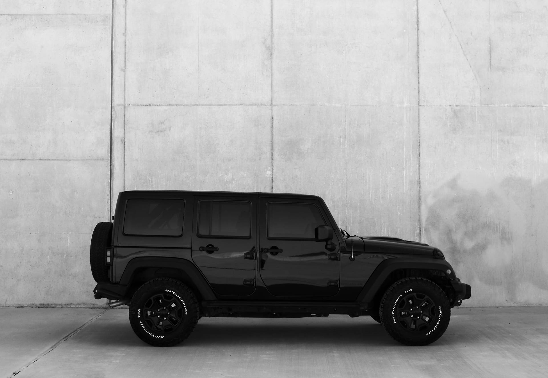 Pitch Black Jeep Wrangler Picture