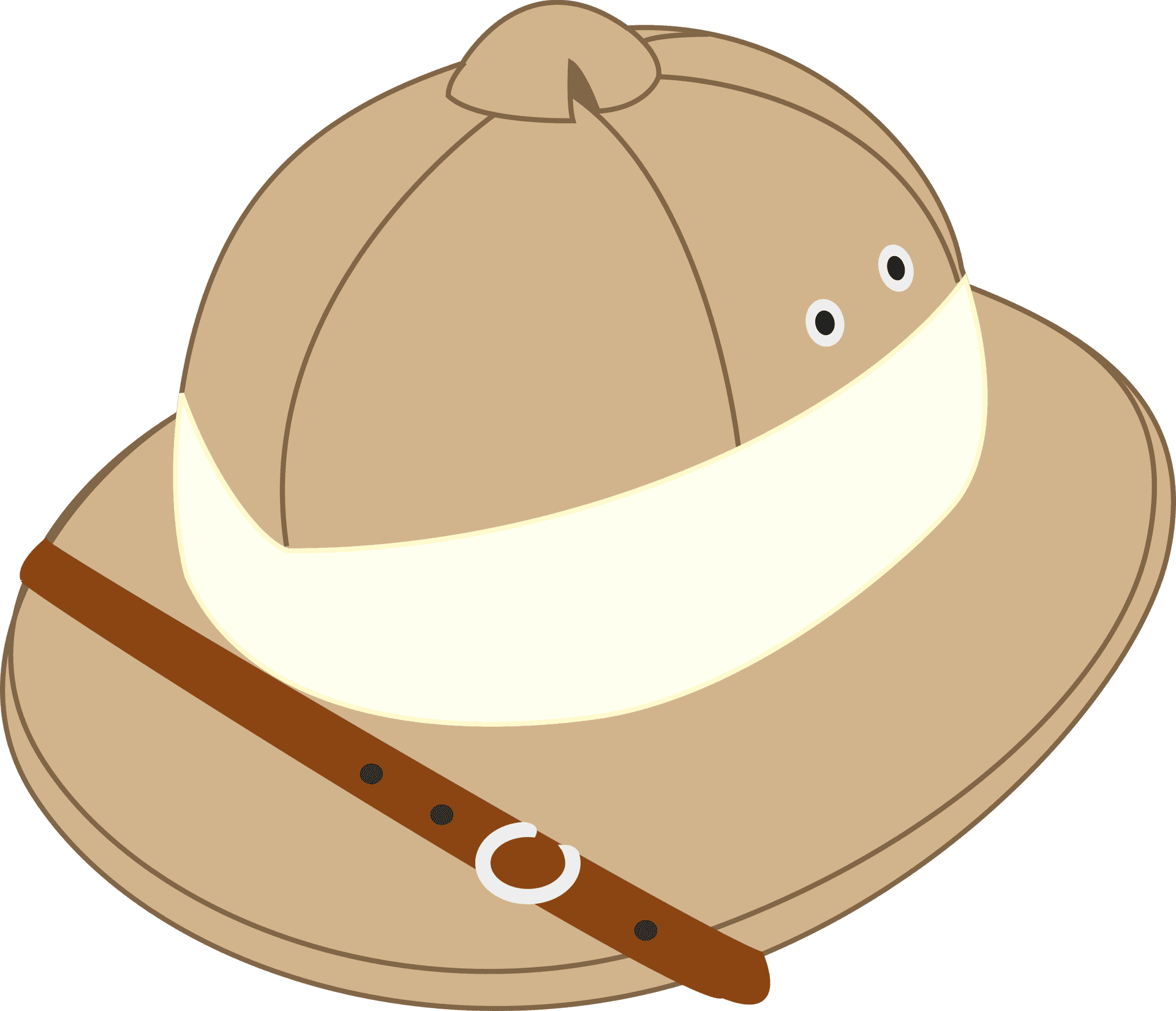 Pith Helmet Cartoon Exploration Hat PNG