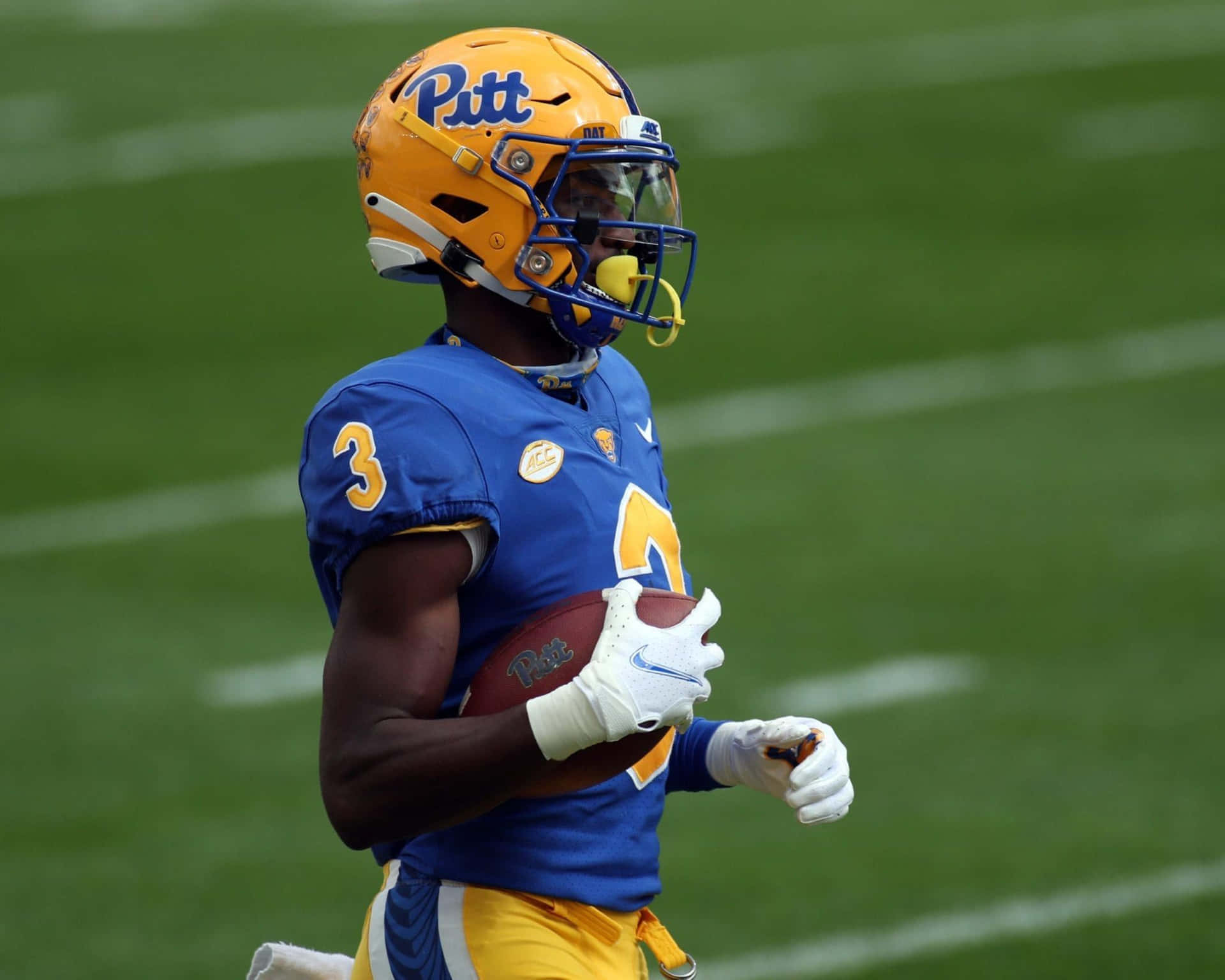 Pitt Football Speler Nummer 3 Achtergrond