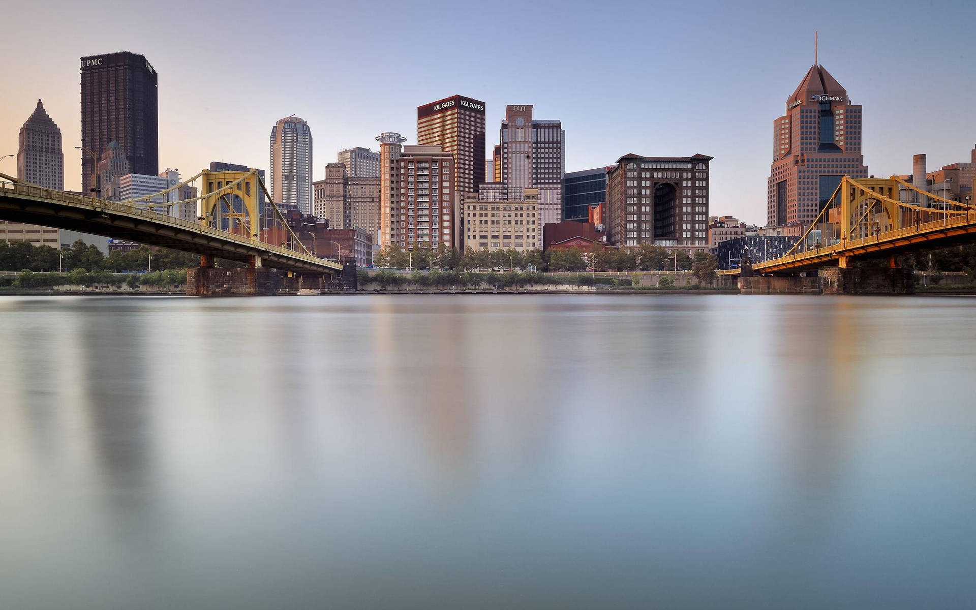 Pittsburgh Daylight River View Background