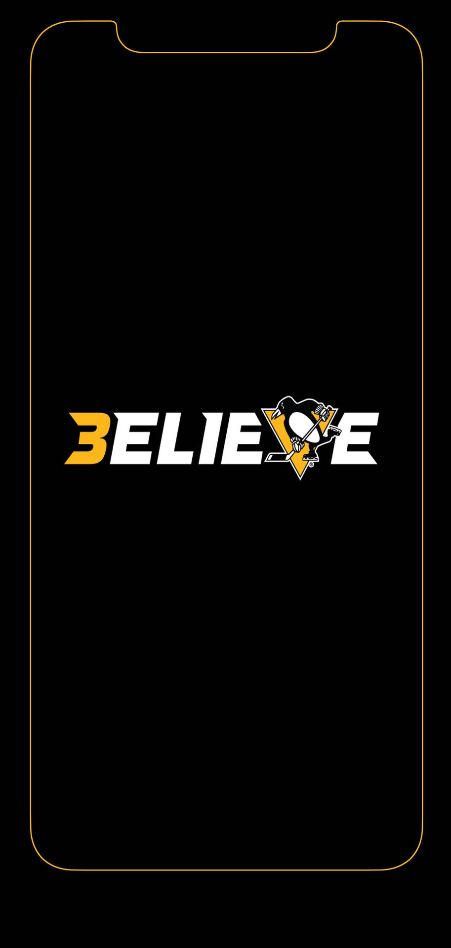 Pittsburghpenguins Glaube Logo Wallpaper