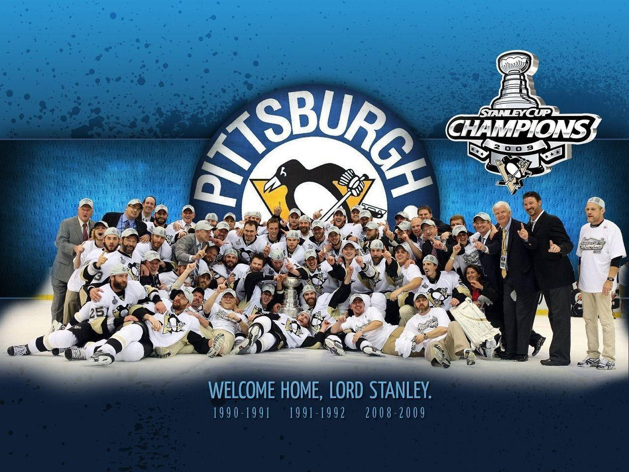 Campeonesde Los Pittsburgh Penguins: Sidney Crosby Fondo de pantalla