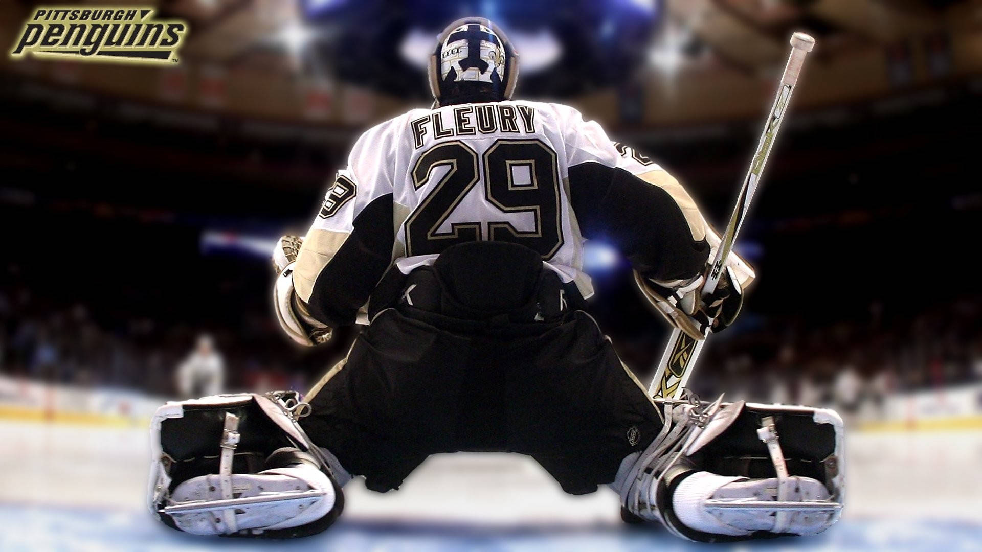 Fleury, Portiere Dei Pittsburgh Penguins Sfondo