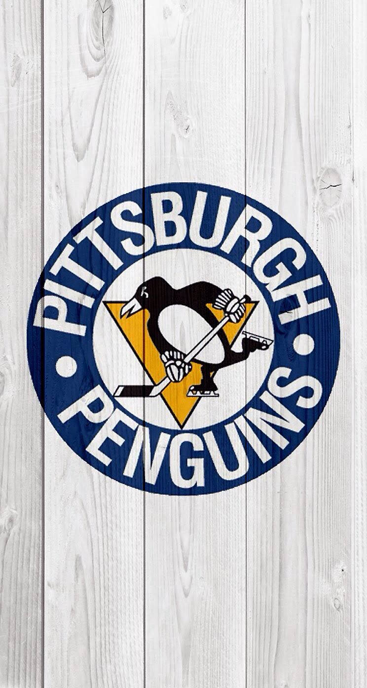 Pittsburghpenguins Heim-court-logo Wallpaper