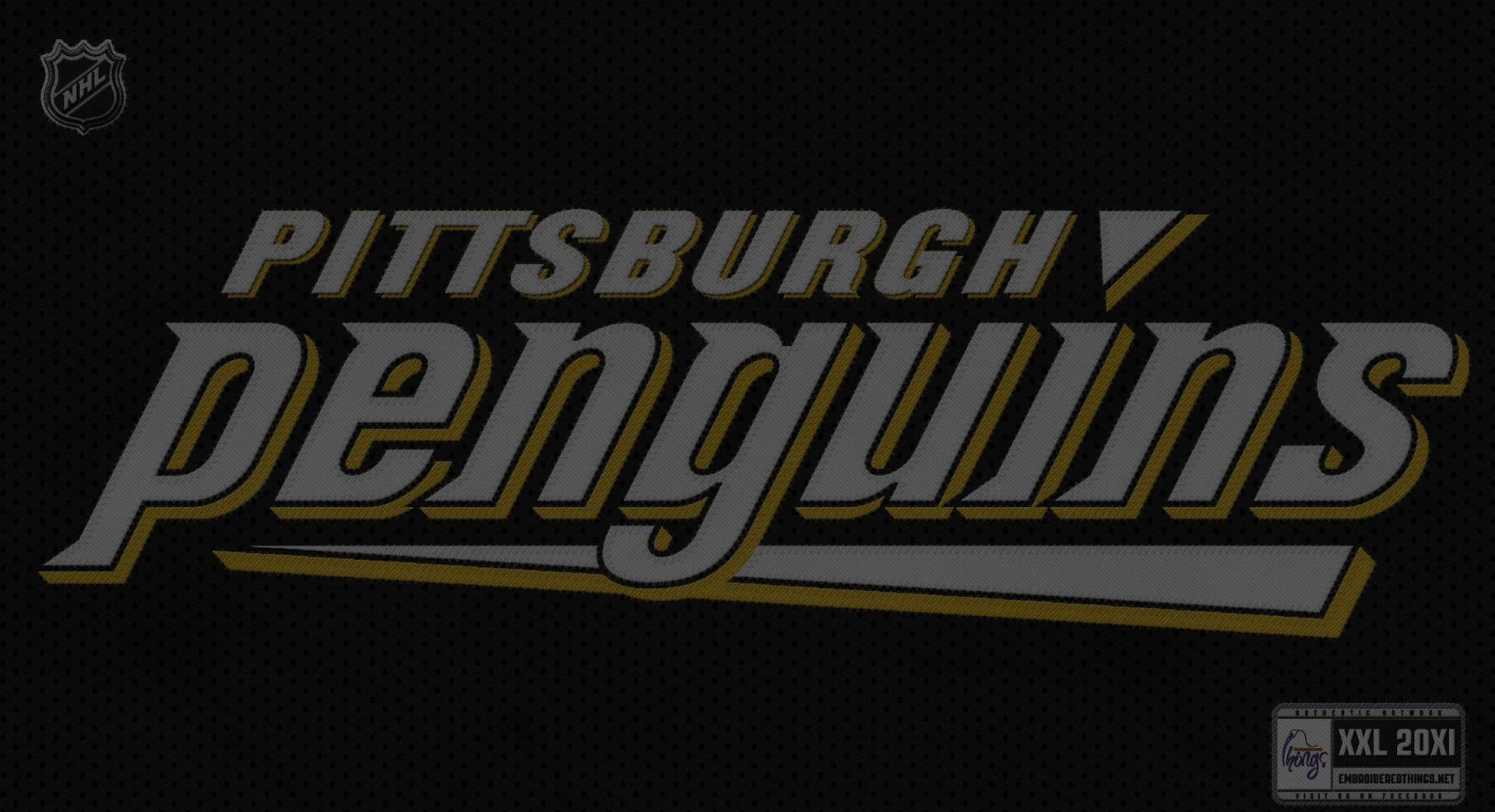 Pósterde Hockey Sobre Hielo De Los Pittsburgh Penguins. Fondo de pantalla