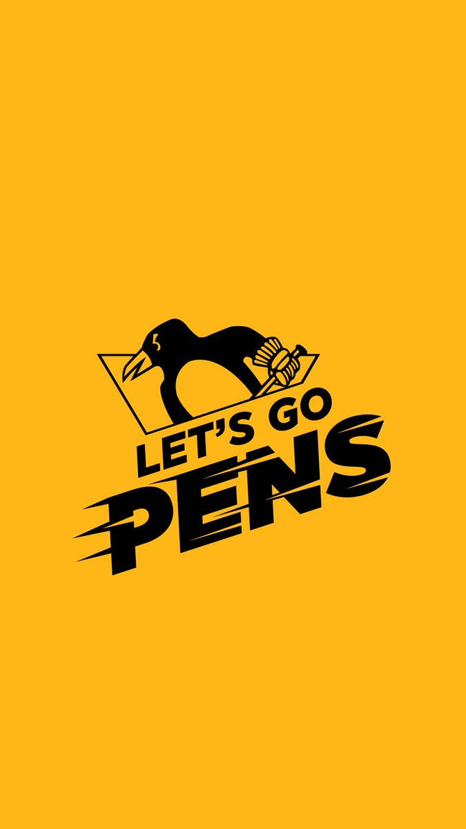 Pittsburgh Penguins Lets Go Pens Slogan - 4x4 Die Cut Decal at