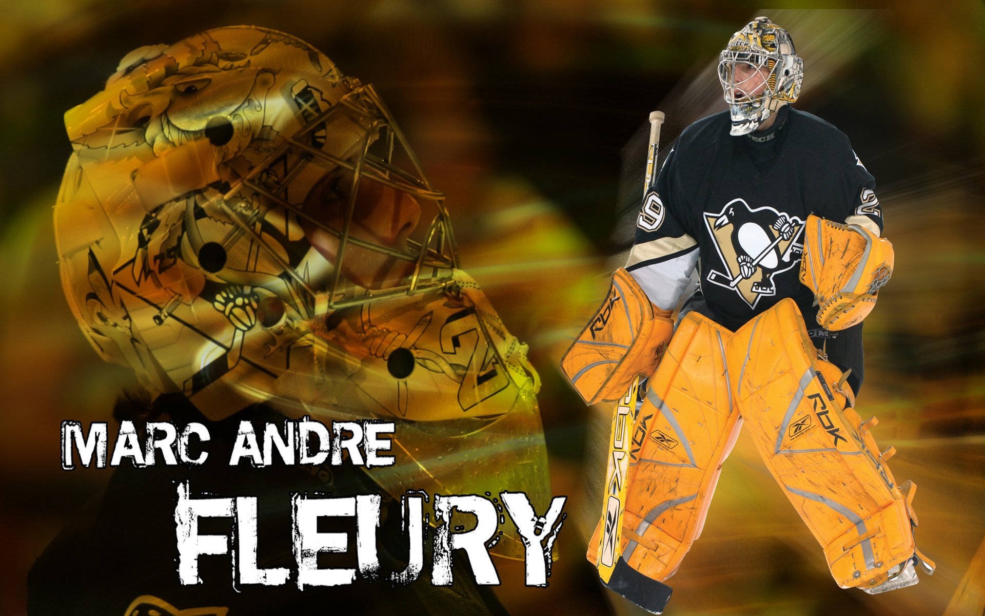 Marcandre Fleury De Los Pittsburgh Penguins. Fondo de pantalla